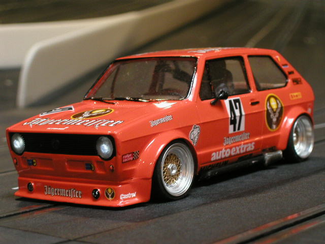 It's just a model car of the VW Golf Mk1 J germeister but it's the best 